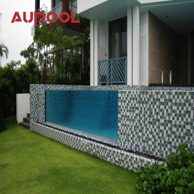 Clear Acrylic Swimming Pool Glass Walls 100mm Thick Pool Plexiglass Sheets