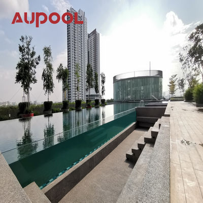 Clear Acrylic Swimming Pool Glass Walls 100mm Thick Pool Plexiglass Sheets