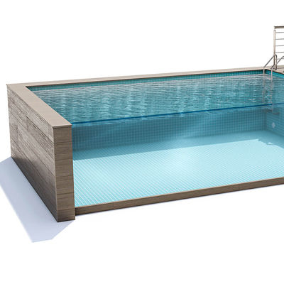 Hotel Backyard Prefabricated Swimming Pool with Custom Design and 1.2g/cm3 Density