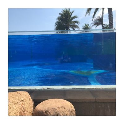 50mm Thick Clear Acrylic Glass Panels for Swimming Pool Density 1.20g/cm3 and Durable