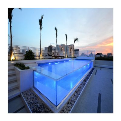 50mm Thick Clear Acrylic Glass Panels for Swimming Pool Density 1.20g/cm3 and Durable