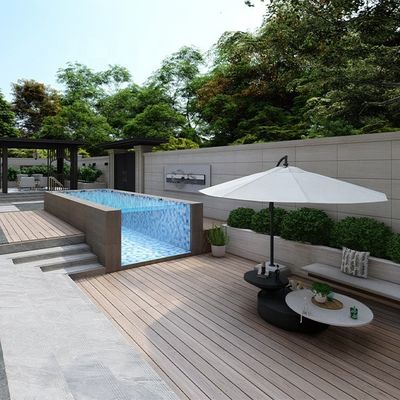 Density 1.2g/cm3 Swimming Pool Prefabricated for Villa and Beach House Garden House