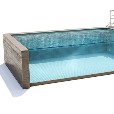 Large Transparent Acrylic Glass Prefab Pool for Outdoor Swimming Pools Above Ground