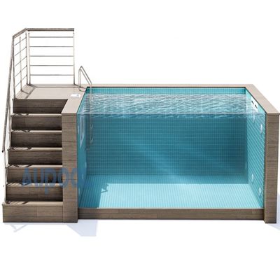 Easy to Install Prefab Swimming Pool 30 Years Non-Yellowing Luxury Flat Pack Backyard