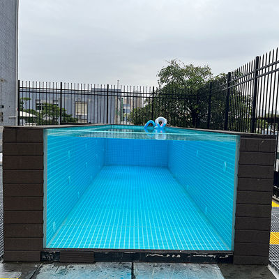 High Light Transmission Custom Color Prefab Acrylic Pool with Transparent Panel Window