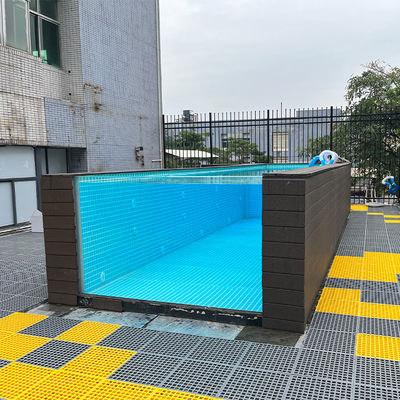 High Light Transmission Custom Color Prefab Acrylic Pool with Transparent Panel Window