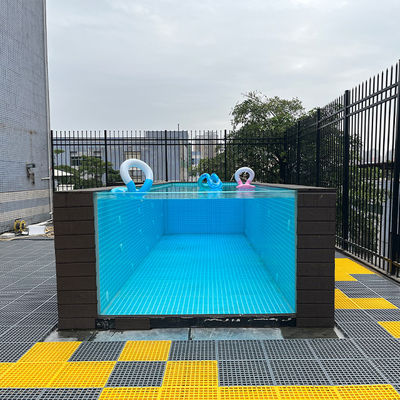 Family Swimming Pool Prefab Acrylic Panel Above Ground Pool with Endless Training Machine