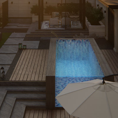 Lucite Acrylic Material Above Ground Swimming Pool with Pool Window and Infinity Design