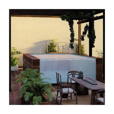 Prefabricated Pool with Clear Acrylic Panel Window and Stainless Steel Main Structure