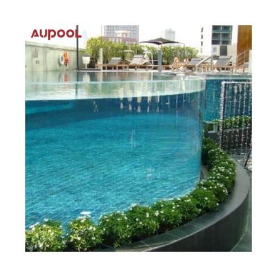 High Surface Hardness Acrylic Outside Swimming Pool with Super Thick Perspex Glass