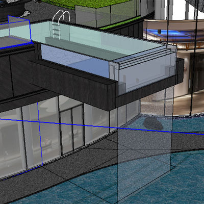 Acrylic Panel Density 1.2g/cm3 Cascata Piscina Fuentes Piscinas Cascadas Lead Time 10 Working Days