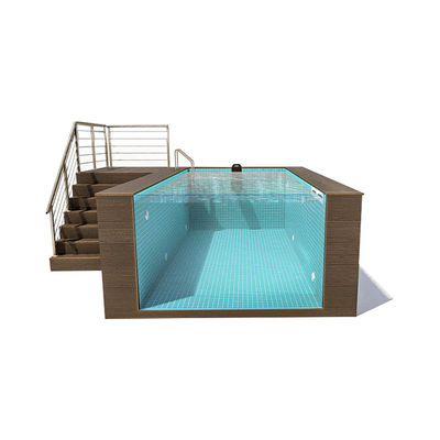 Clear Pool Window On Ground Plastic Ground Pool for Custom Pool Design in Backyard