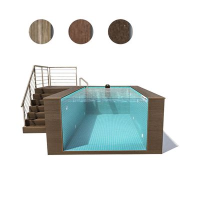 Backyard Prefab Swimming Pool with Above Ground Endless Infinity Design and Air Pump