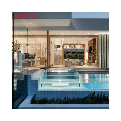 High Light Transmission Rectangle Acrylic Glass Swimming Pool for Underground Hotels