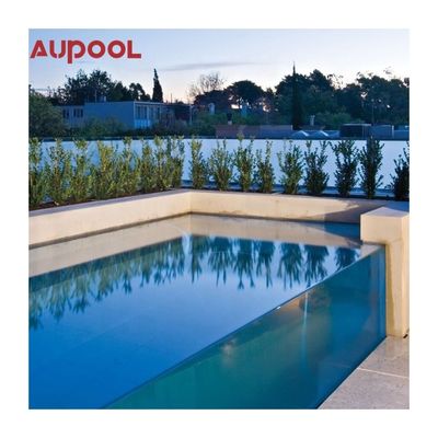 Acrylic Swimming Pool AUPOOL Garden Backyard Endless Long Swim Spa with Cover and Heater