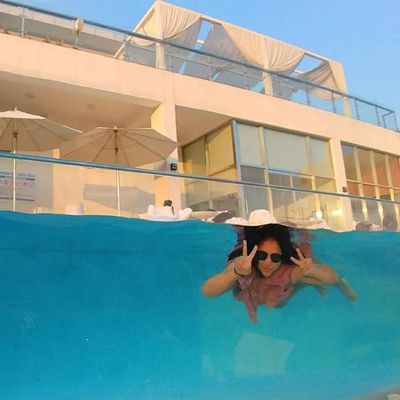 Pool for Backyard High Light Transmission Acrylic Endless Swim Spa Fiberglass Transparent