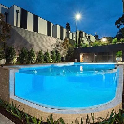 AUPOOL CE Approved Large Outdoor PMMA Acrylic Swimming Pool with Air Pump Accessories