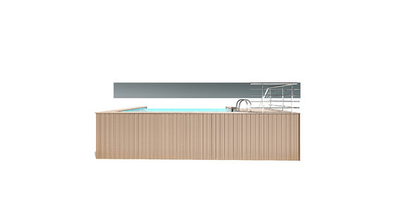 Hotel Pool AUPOOL Endless Infinity Transparent Acrylic Glass Modular Swimming Pool 30