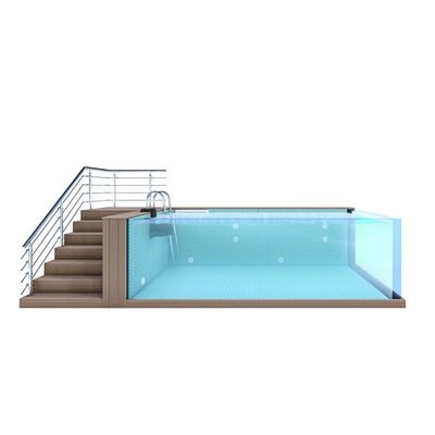 Portable Stainless Steel Pool with High Light Transmission and Endless Water Jet System