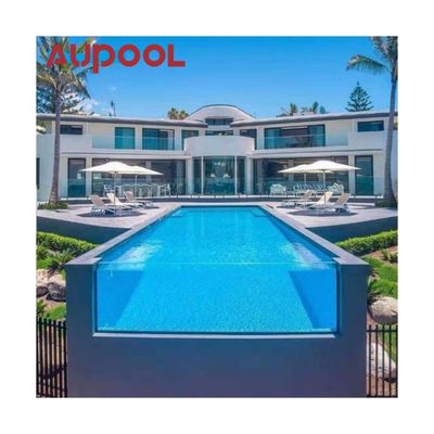 Clear Acrylic Swimming Pool for High Light Transmission 92.5% and 30-950mm Thickness