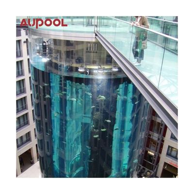 Clear Acrylic Swimming Pool for High Light Transmission 92.5% and 30-950mm Thickness