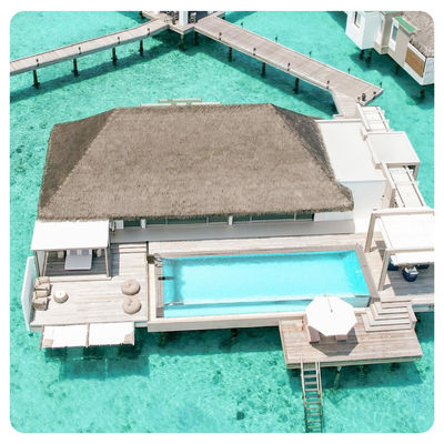 Acrylic Glass Prefab Above Ground Swimming Pools Water House with 30- 10m3 Capacity