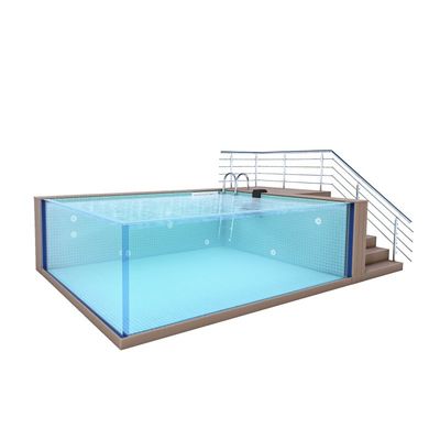 Outdoor Endless Lap Pool Fiberglass Shipping Container for Child and Adult Swimming