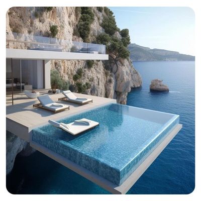 Customer's Demand Customized Above Ground Swimming Pool with Fiberglass Plastic Acrylic