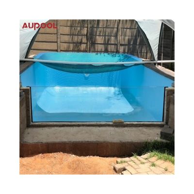 Custom Container Pool with Window Shower House and Spa High Light Transmission 93%