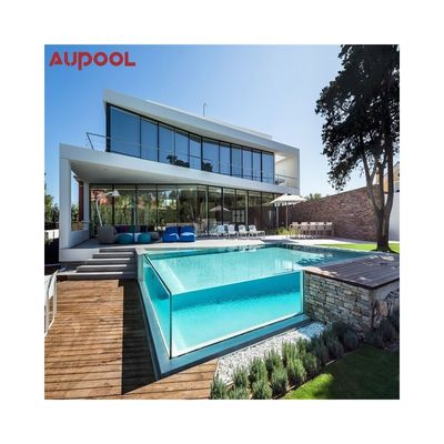 Large Diaphaneity Acrylic Villa Pool with High Light Transmission and Endless Spa