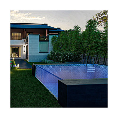 Family Swimming Season Essential Custom Transparent Plexiglass Acrylic Sheet Swimming Pool with Air Pump