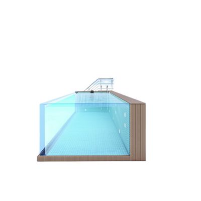 Clear Panel Window Family Prefab Pool with TUV Certificate and 100MM Acrylic Thickness