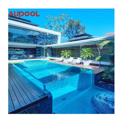 Customized Above Ground Fiberglass Jet Stream Swimming Pool with Durable Balance Tank