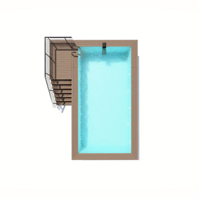 Acrylic Wood Plastic Board Color Luxury Private Swimming Pool for Outdoor Relaxation
