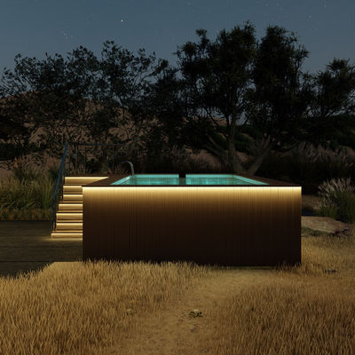Acrylic Wood Plastic Board Color Luxury Private Swimming Pool for Outdoor Relaxation