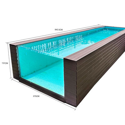 Custom Size Thickness Transparent Acrylic Panels Outdoor Clear Wall for Swimming Pool