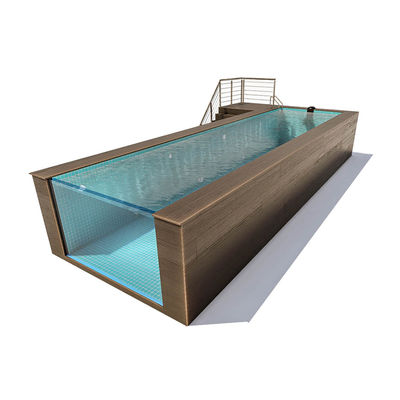 Outdoor Above Ground Swimming Pool With Quick Assembly And Acrylic Window