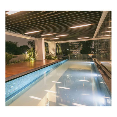 Customized Modern Rooftop Acrylic Outdoor Swimming Pool with Transparent Infinity Wall