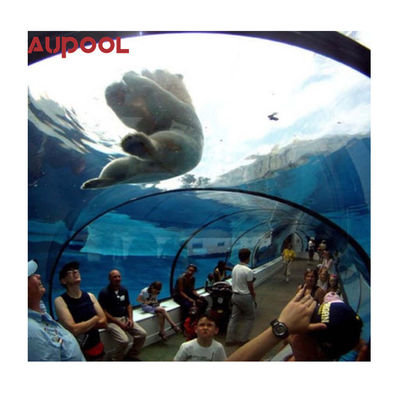 Outdoor Swimming Pool with Clear/Transparent Acrylic Waterfall Wall and Sheets Kit