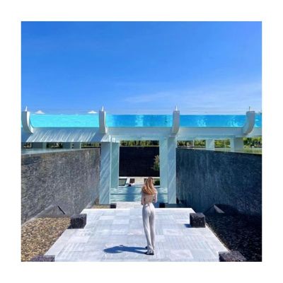 12m Acrylic Swimming Pool A Luxurious Addition to Aupool Spectacular Hotel Rooftop