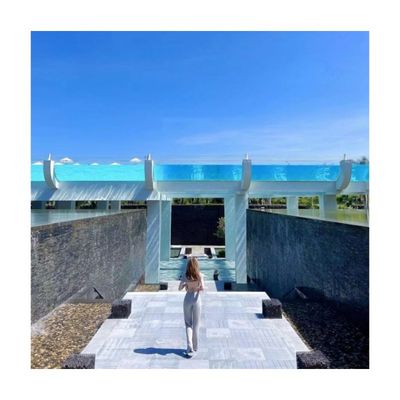 12m Acrylic Swimming Pool A Luxurious Addition to Aupool Spectacular Hotel Rooftop