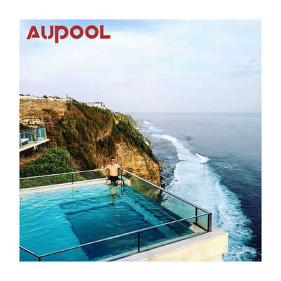Swimming Pool Acrylic Glass Sheet Aupool 50Mm Tunnel Cylinder for Resort Garden House