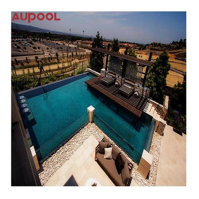 30-950mm Thickness Customized Large Above Ground Steel Frame Swimming Pool for Hotel