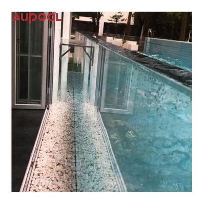 36V Automatic Electric Cover for Swimming Pool Design Clear Acrylic Glass Sheet Panels
