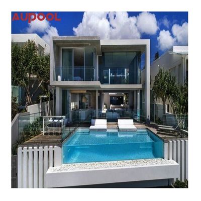 Outdoor Prefabricated Acrylic Pool Window with UV Protection and Overflow Design