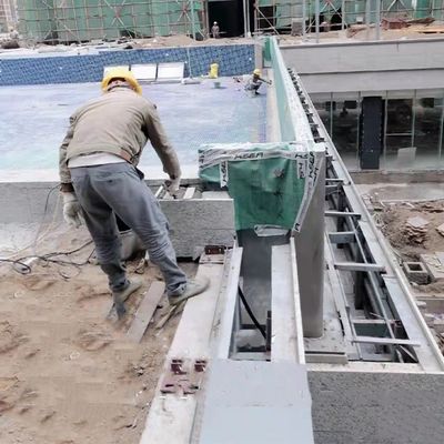 80MM Thick Clear Acrylic Swimming Pool Wall Customized Size Transparent Glass Panel
