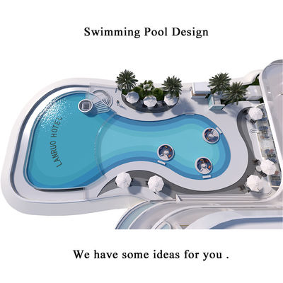 Villa Pool Outdoor Edge to Edge Tempered Fiberglass Pool Glass Swimming Pool Wall