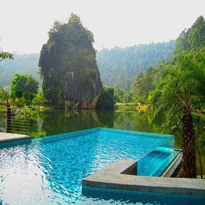 Swimming Season AUPOOL High Transparent Acrylic Swimming Pool with Window and Spa