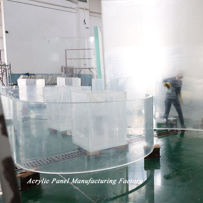 Acrylic Villa Swimming Pool with Endless Glass Panels and Full Side Inground Design