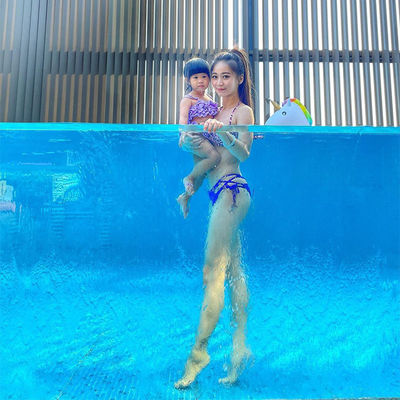 Acrylic Swimming Pool with Above Ground Glass Construction and Thickness 30mm-950mm